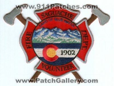 Saguache Volunteer Fire Department Patch (Colorado)
[b]Scan From: Our Collection[/b]
Keywords: dept.