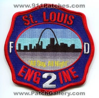 Saint Louis Fire Department Engine 2 (Missouri)
Scan By: PatchGallery.com
Keywords: st. dept. fd all day all night company station