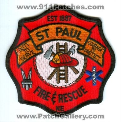 Saint Paul Fire and Rescue Department (Nebraska)
Scan By: PatchGallery.com
Keywords: st. & dept.