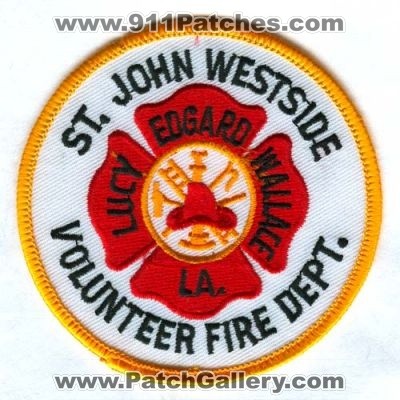 Saint John Westside Volunteer Fire Dept Patch (Louisiana)
[b]Scan From: Our Collection[/b]
Keywords: department st lucy edgard wallace