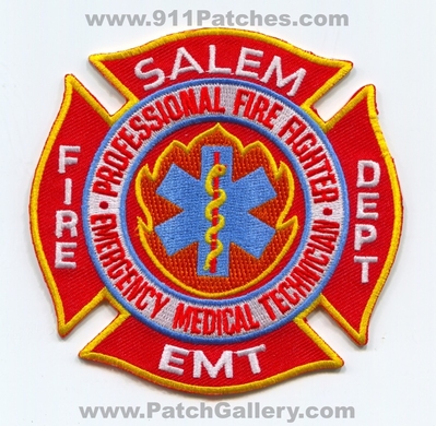 Salem Fire Department Emergency Medical Technician EMT EMS Patch (Massachusetts)
Scan By: PatchGallery.com
Keywords: dept. e.m.t. services ambulance