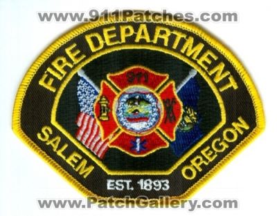 Salem Fire Department Patch (Oregon)
Scan By: PatchGallery.com
Keywords: dept. 911