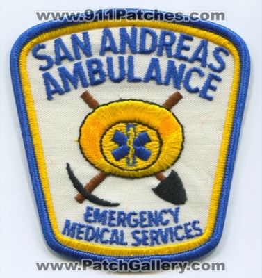 San Andreas Ambulance EMS (California)
Scan By: PatchGallery.com
Keywords: Emergency medical services