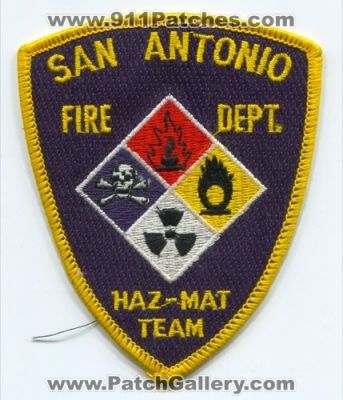 San Antonio Fire Department Haz-Mat Team (Texas)
Scan By: PatchGallery.com
Keywords: dept. hazmat