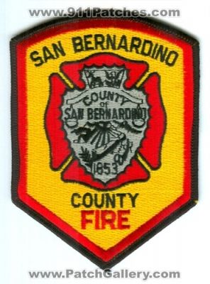 San Bernardino County Fire Department (California)
Scan By: PatchGallery.com
Keywords: of dept.