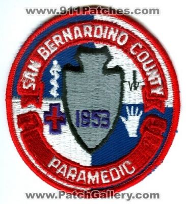 San Bernardino County Paramedic Patch (California)
[b]Scan From: Our Collection[/b]
Keywords: ems
