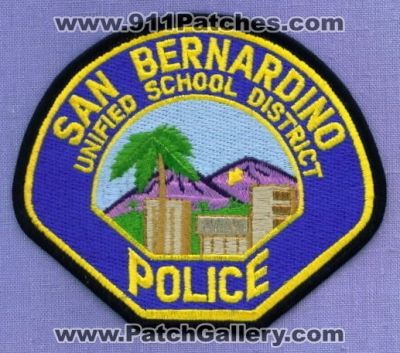 San Bernardino Unified School District Police Department (California)
Thanks to apdsgt for this scan.
Keywords: dept.