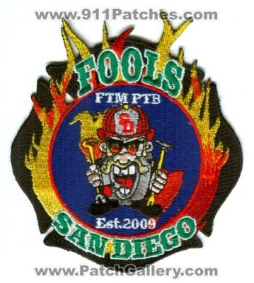 San Diego Fire Department FOOLS (California)
Scan By: PatchGallery.com
Keywords: dept. sdfd the fraternal order of leatherheads society ftmptb for the men protect the brothers
