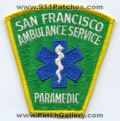 San Francisco Ambulance Service Paramedic (California)
Scan By: PatchGallery.com
Keywords: Ems