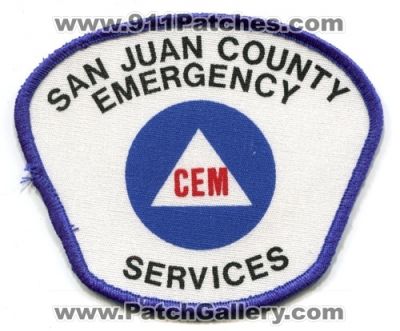 San Juan County Emergency Services Patch (Colorado)
[b]Scan From: Our Collection[/b]
Keywords: cem management es