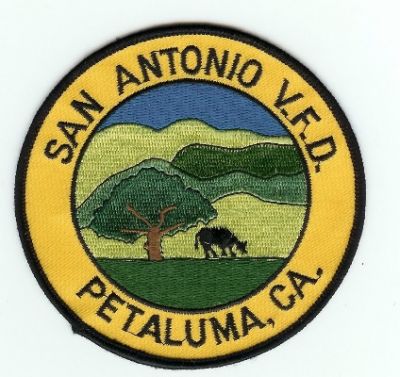San Antonio VFD
Thanks to PaulsFirePatches.com for this scan.
Keywords: california volunteer fire department petaluma