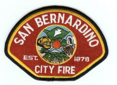 San Bernardino City Fire
Thanks to PaulsFirePatches.com for this scan.
Keywords: california city