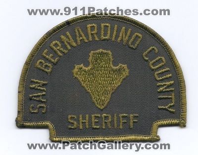 San Bernardino County Sheriff's Department (California)
Thanks to PaulsFirePatches.com for this scan.
Keywords: sheriffs dept.