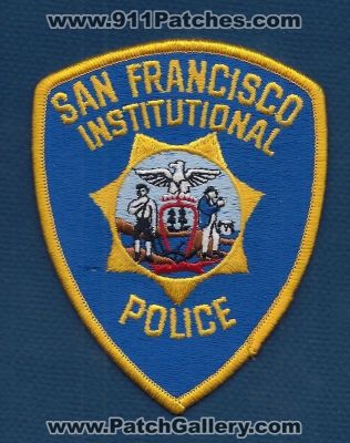 San Francisco Institutional Police Department (California)
Thanks to PaulsFirePatches.com for this scan. 
Keywords: dept.