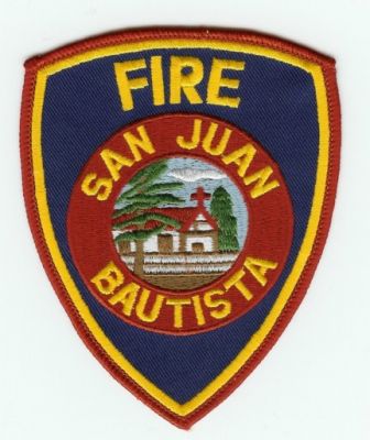 San Juan Bautista Fire
Thanks to PaulsFirePatches.com for this scan.
Keywords: california