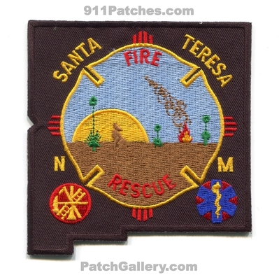 Santa Teresa Fire Rescue Department Patch (New Mexico) (State Shape)
Scan By: PatchGallery.com
Keywords: dept.