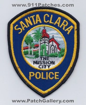 Santa Clara Police Department (California)
Thanks to PaulsFirePatches.com for this scan. 
Keywords: dept.