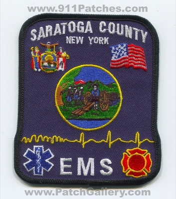 Saratoga County Emergency Medical Services EMS Patch (New York)
Scan By: PatchGallery.com
Keywords: co. ambulance emt paramedic fire department dept.