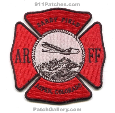 Sardy Field Fire Department ARFF Aspen Patch (Colorado)
[b]Scan From: Our Collection[/b]
Keywords: aircraft airport rescue firefighter firefighting crash cfr