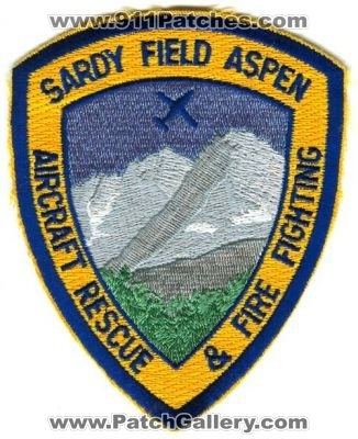 Sardy Field Aspen Aircraft Rescue and Fire Fighting Department Patch (Colorado)
[b]Scan From: Our Collection[/b]
Keywords: arff cfr & crash dept.