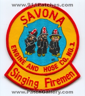 Savona Fire Department Engine and Hose Company Number 1 Patch (New York)
Scan By: PatchGallery.com
Keywords: dept. & co. no. #1 singing firemen