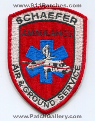Schaefer Ambulance Air and Ground Service (California)
Scan By: PatchGallery.com
Keywords: ems medical plane
