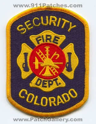 Security Fire Department Patch (Colorado)
Scan By: PatchGallery.com
Keywords: dept.