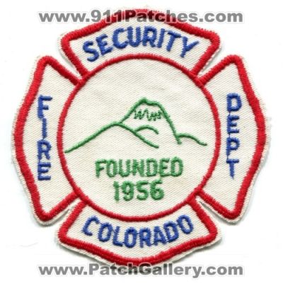 Security Fire Department Patch (Colorado)
[b]Scan From: Our Collection[/b]
Keywords: dept.