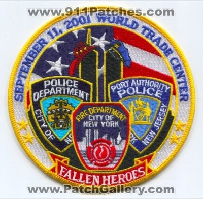 September 11 2001 World Trade Center Fallen Heroes (New York)
Scan By: PatchGallery.com
Keywords: 11th 09-11-01 09/11/01 09-11-2001 09/11/2001 wtc city of fire department dept. fdny f.d.n.y. police nypd n.y.p.d. port authority papd p.a.p.d. jersey