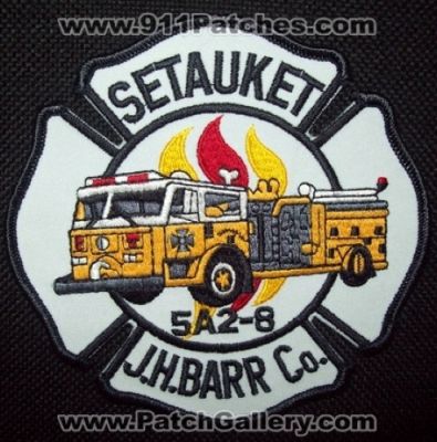 Setauket Fire Department (New York)
Thanks to Matthew Marano for this picture.
Keywords: dept. j.h. jhbarrco. company 5a2-8