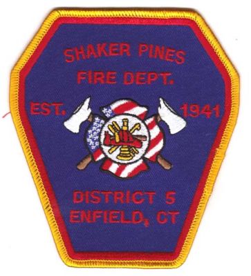 Shaker Pines Fire Dept District 5
Thanks to Michael J Barnes for this scan.
Keywords: connecticut department enfield