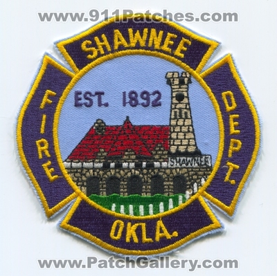 Shawnee Fire Department Patch (Oklahoma)
Scan By: PatchGallery.com
Keywords: dept. okla.