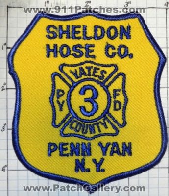 Penn Yan Fire Department Sheldon Hose Company 3 (New York)
Thanks to swmpside for this picture.
Keywords: dept. pyfd n.y. ny yates county co. #3
