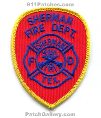Sherman Fire Department Patch (Texas)
Scan By: PatchGallery.com
Keywords: dept.