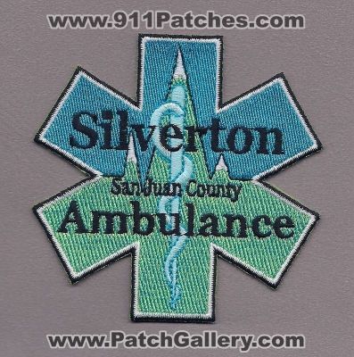 Silverton Ambulance (Colorado)
Thanks to PaulsFirePatches.com for this scan.
Keywords: san juan county ems