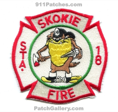 Skokie Fire Department Station 18 Patch (Illinois)
Scan By: PatchGallery.com
