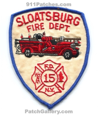 Sloatsburg Fire Department 15 Patch (New York)
Scan By: PatchGallery.com
Keywords: dept.