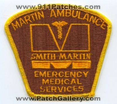 Smith Martin Ambulance Emergency Medical Services EMS Patch (Nebraska)
Scan By: PatchGallery.com
