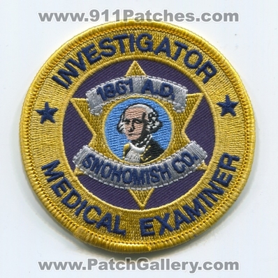 Snohomish County Medical Examiner Investigator Coroner Patch (Washington)
Scan By: PatchGallery.com
Keywords: co. me sheriffs office department dept.