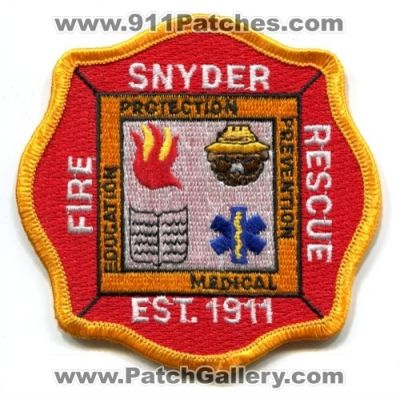 Snyder Fire Rescue Department (New York)
Scan By: PatchGallery.com
Keywords: dept.