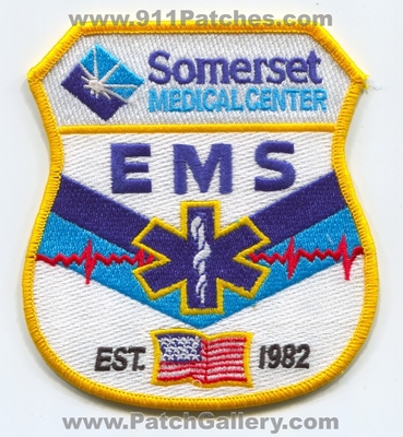 Somerset Medical Center Emergency Medical Services EMS Patch (New Jersey)
Scan By: PatchGallery.com
Keywords: ambulance emt paramedic est. 1982