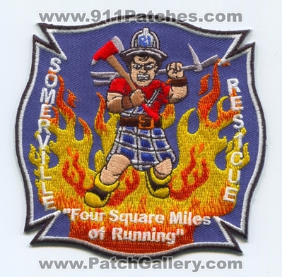 Somerville Fire Department Rescue 1 Patch (Massachusetts)
Scan By: PatchGallery.com
Keywords: Dept. Company Co. Station "Four Square Miles of Running"