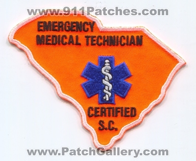 South Carolina State Certified Emergency Medical Technician EMT EMS Patch (South Carolina)
Scan By: PatchGallery.com
Keywords: e.m.t. services e.m.s. ambulance s.c.