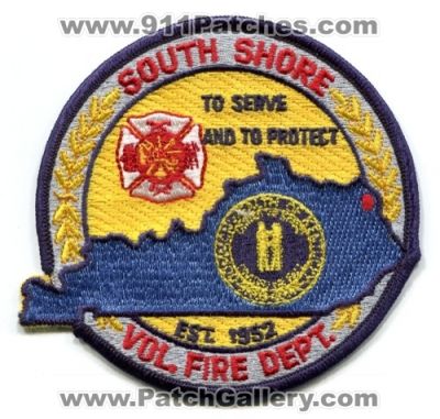South Shore Volunteer Fire Department (Kentucky)
Scan By: PatchGallery.com
Keywords: dept. vol.
