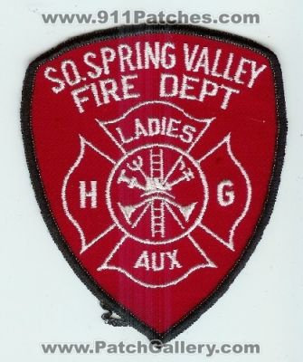 South Spring Valley Fire Department Ladies Auxiliary (New York)
Thanks to Mark C Barilovich for this scan.
Keywords: so. dept. aux. hg