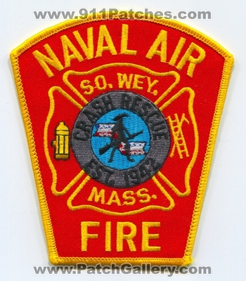 South Weymouth Naval Air Station NAS Crash Fire Rescue CFR Department USN Navy Military Patch (Massachusetts)
Scan By: PatchGallery.com
Keywords: so. wey. n.a.s. dept. c.f.r. mass. arff aircraft airport rescue firefighter firefighting