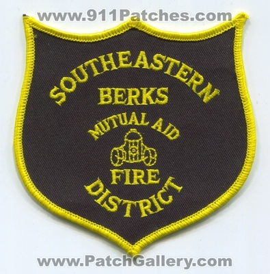 Southeastern Berks Mutual Aid Fire District Patch (Pennsylvania)
Scan By: PatchGallery.com
Keywords: dist. department dept.