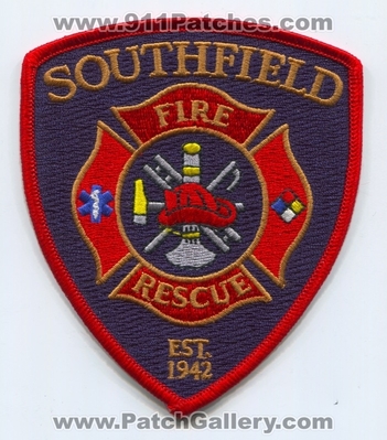 Southfield Fire Rescue Department Patch (Michigan)
Scan By: PatchGallery.com
Keywords: dept. est. 1942
