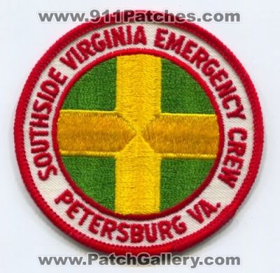 Southside Virginia Emergency Crew Patch (Virginia)
Scan By: PatchGallery.com
Keywords: petersburg va.