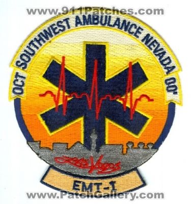 Southwest Ambulance EMT-I Patch (Nevada)
Scan By: PatchGallery.com
Keywords: ems las vegas